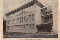 Zeitungsausschnitt des Instituts vor der offiziellen Eröffnung.